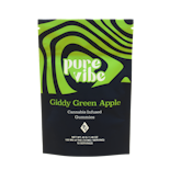 Pure Vibe - Giddy Green Apple - 100mg - Edible