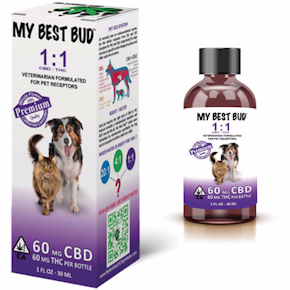 My Best Bud - CBD Pet Medicine - 1:1 30 ml