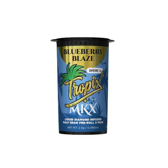 MKX - MKX Tropix - Blueberry Blaze .5G Liquid Diamond Infused Pre-Roll (5 Pack) Main Image