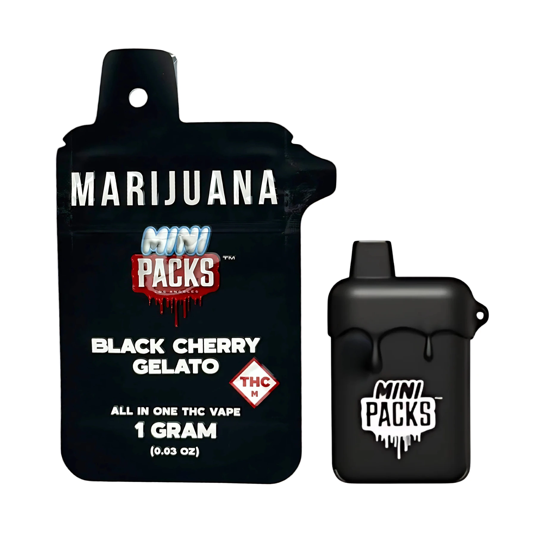 PACKS - PACKS - BLACK CHERRY GELATO DISPOSABLE VAPE 1 GRAM Main Image