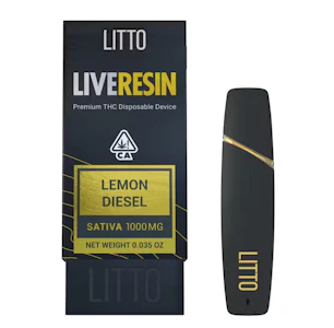 LITTO - LEMON DIESEL LIVE RESIN DISPOSABLE 1G - LITTO