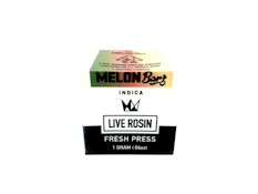WEST COAST CURE: MELON BARZ 1G LIVE ROSIN 