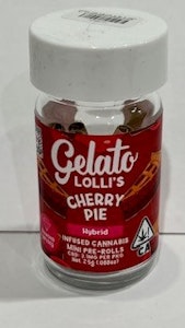 Gelato - Cherry Pie Lollis 3g 5 Pack Infused Pre-Rolls - Gelato