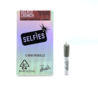SELFIES - SELFIES - 3g - 12ct Infused Minis Pre Rolls - Gelato Crunch 