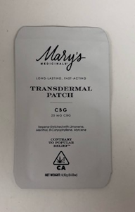 MARY'S MEDICINALS - CBG Transdermal Patch - Mary's Medicinals