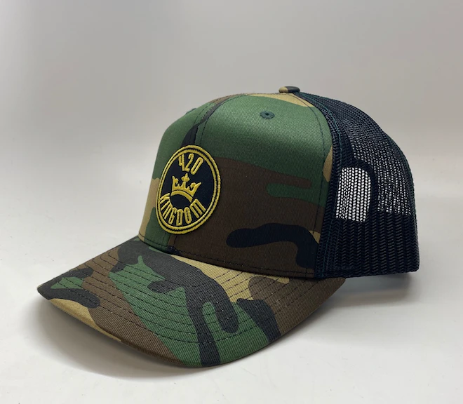420 Kingdom - Dark Green/Black Camo - Hat Main Image