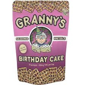 Granny's - Granny's- 50 MG B-Day Cake Pretzels