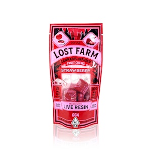 LOST FARM - LOST FARM - Edible - Strawberry - GG4 - Live Resin Fruit Chews - 100MG 