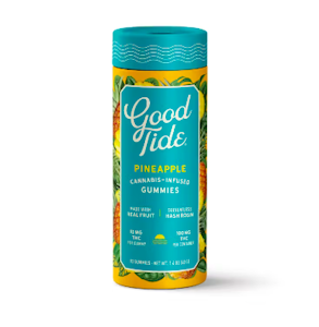 GOOD TIDE - GT | Pineapple | 100mg 10pk Sativa Rosin Gummies