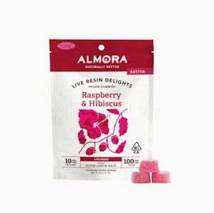 Almora Farm - ALMORA FARM: Raspberry & Hibiscus Live Resin Gummies 100mg (S)