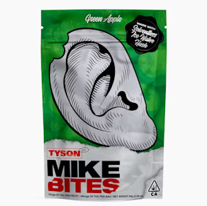 TYSON 2.0 - Tyson 2.0 - 100mg - 10ct Mike Bites - Green Apple
