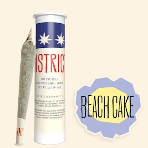 District Cannabis - Preroll 1g Beach Cake - Indica Hybrid