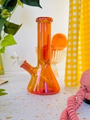 Shop Burning Love - Opalescent Beaker Bong - Ruby - Accessories