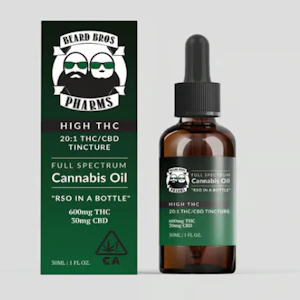 Beard Bros Pharms - Beard Bros Pharms | RSO 20:1 CBD | High THC | Full Spectrum Oil Tincture | 30ml