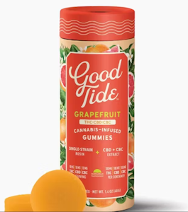 GOOD TIDE - Good Tide Grapefruit THC-CBD-CBC Gummies