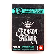Benson Arbor South Fork Kush #56/Headband Larry #14 0.6g Preroll 12pk - Sativa