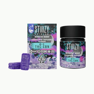 STIIIZY - STIIIZY |  MIDNIGHT BERRY 2:1 THC/CBN - 10PK | EDIBLE