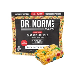 DR. NORM'S - DR. NORMS |  VERY BERRY CRUNCH BAR | EDIBLE | 100MG