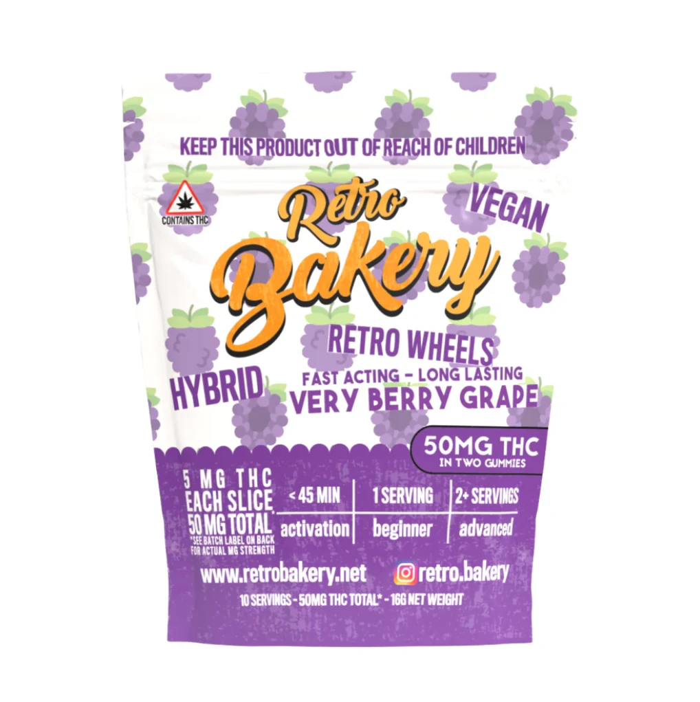 RETRO BAKERY - Retro Bakery | Retro Wheels | Very Berry Grape | 5mg THC Main Image
