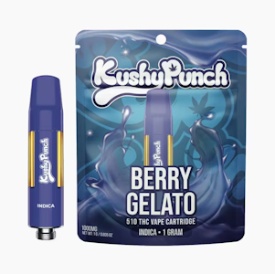 KUSHY PUNCH - Kushy Punch - 510 Cartridge - Indica - Berry Gelato - (1g)