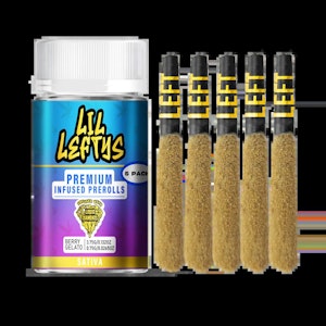 Lil Lefty's - Lil Lefty's - Berry Gelato - 5pk Premium Infused Prerolls