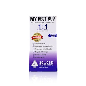 MY BEST BUD - MY BEST BUD - Tincture - 1:1 - THC:CBD - 30MG