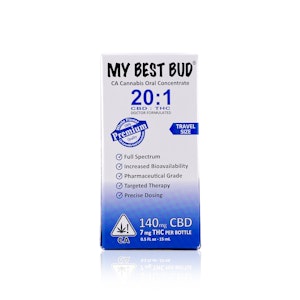 MY BEST BUD - MY BEST BUD - Tincture - 20:1 - THC:CBD - 7MG