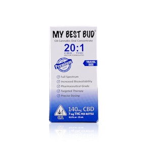 MY BEST BUD - Tincture - 20:1 - THC:CBD - 7MG