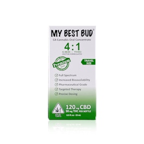 MY BEST BUD - Tincture - 4:1 - THC:CBD - 30MG