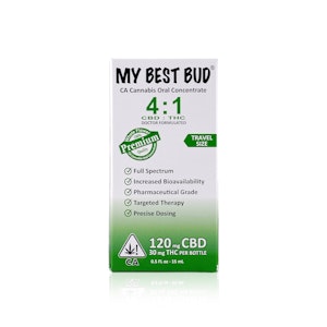MY BEST BUD - MY BEST BUD - Tincture - 4:1 - THC:CBD - 30MG