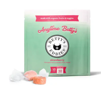 Betty's Eddies - Betty Good Times Strawberry 10pk Fruit Chews - 100mg