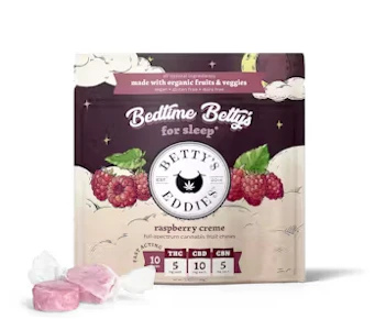 Betty's Eddies - Bedtime Betty’s Raspberry Creme Fruit Chews 10pk Fruit Chews - 100mg