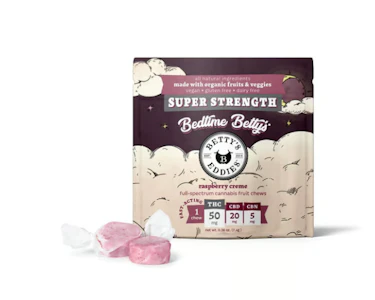 Betty's Eddies - Raspberry Creme 1pc Fruit Chew - 50mg