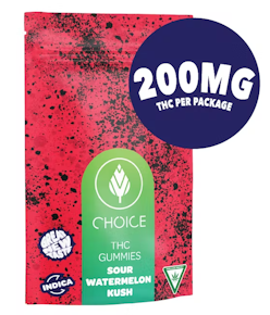 Choice - SUPER SOUR CHERRY BERRY Gummies 200MG (10x20MG)