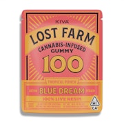 Lost Farm - 100mg Live Resin Gummy - Tropical Punch x Blue Dream