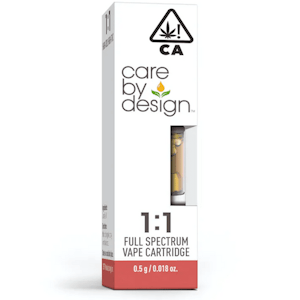 CBD 1:1 Cartridge .5g - Care By Design
