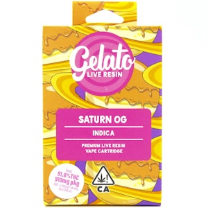 GELATO - Saturn OG 1g Live Resin Cart - Gelato