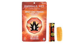 Emerald Sky - Spicy Chili Mango 10:1 THC:CBD Live Resin Gummies - 110mg