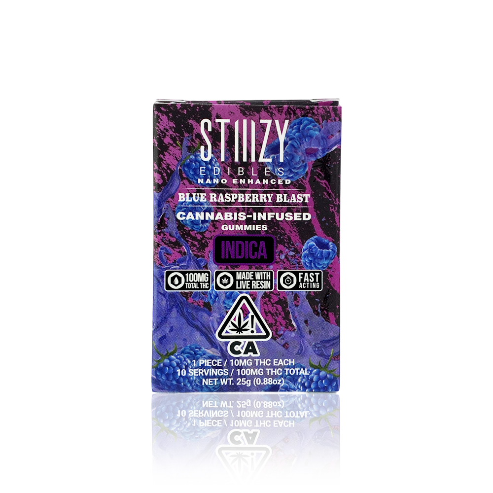 Stiiizy Edible Blue Raspberry Blast Nano Gummies