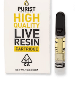 Purist Extracts Live Resin Cartridge 1g - Wedding Crasher 90%