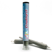 Sweetwater Farms | Blueberry Trainwreck | Cloudburst | Bubble Hash Infused Pre-Roll | DOH | 2 x .5g