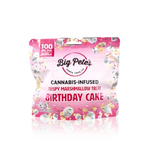 BIG PETES - BIG PETE'S - Edible - Birthday Cake - Crispy Marshmallow Treat - Indica - 100MG