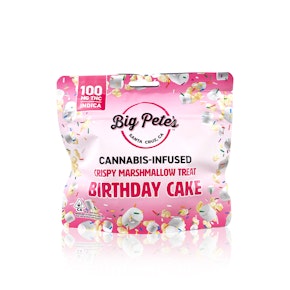 BIG PETE'S - Edible - Birthday Cake - Crispy Marshmallow Treat - Indica - 100MG