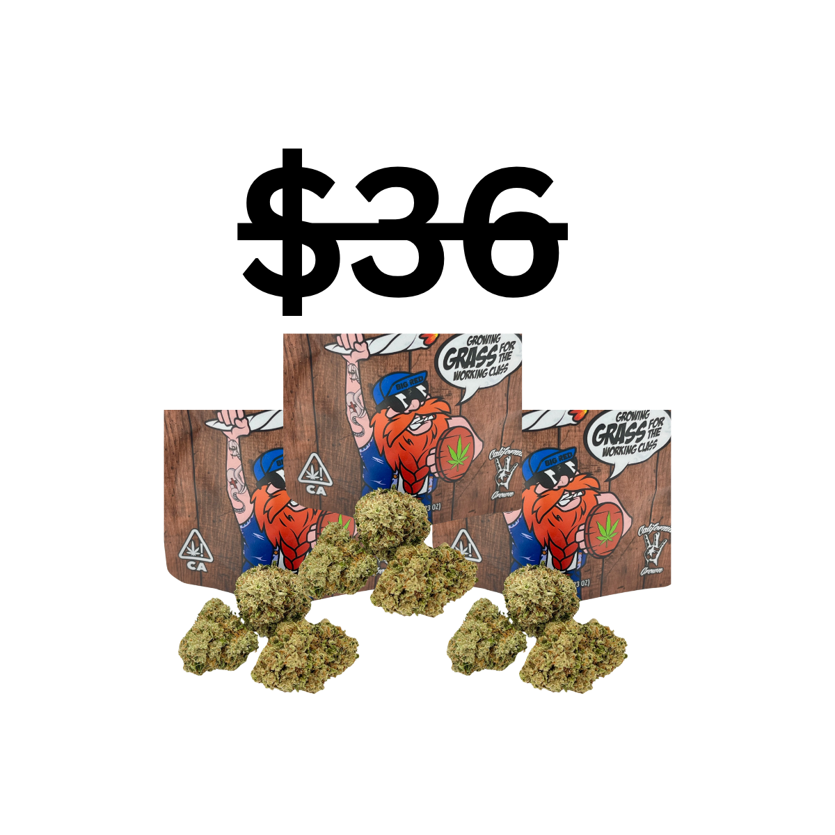 Big Red Variety Bundle | 3x 3.5g Sungrown Flower