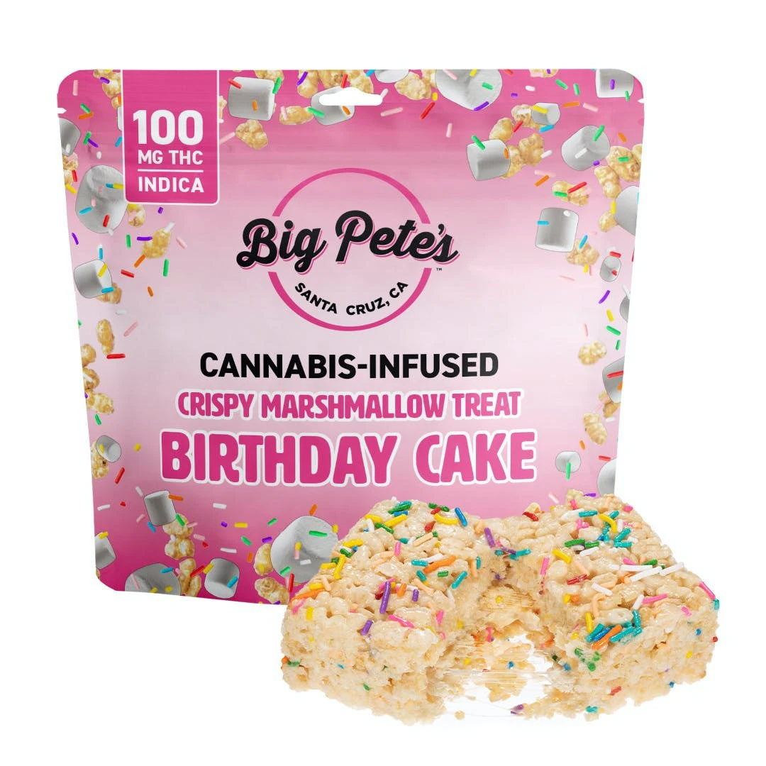 Big Pete's - Big Pete's Birthday Cake Crispy Marshmellow Treat 100mg Main Image