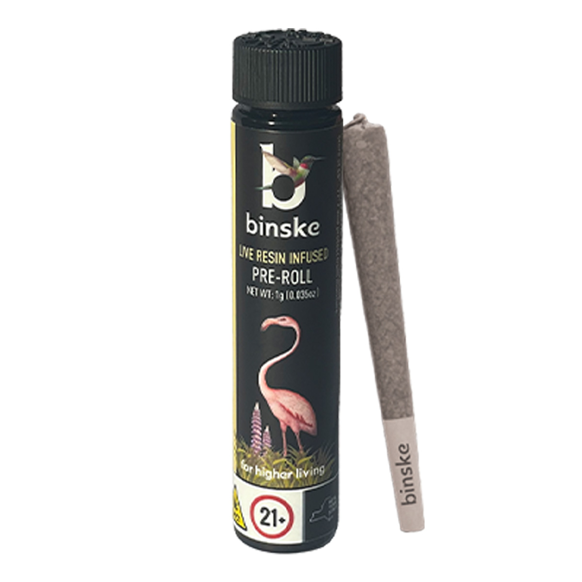 Chrome Berry -Hybrid-Live Resin Infused Pre-Roll- 1g - Binske -y4 front