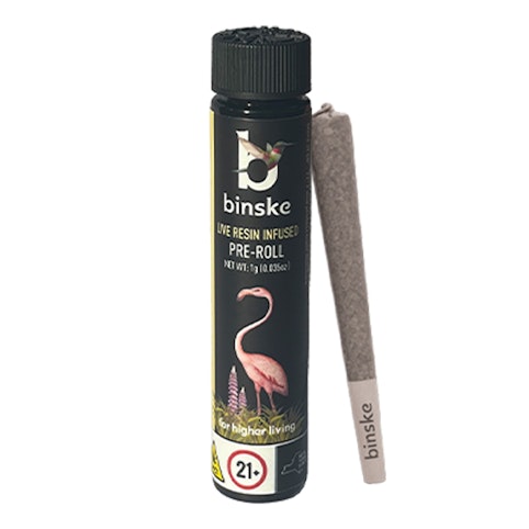 Binske - Chrome Berry -Hybrid-Live Resin Infused Pre-Roll- 1g - Binske -y4