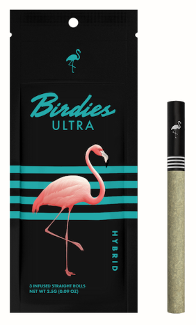 Birdies | Ultra | Hybrid | Infused Straight Rolls | 3pk