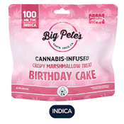 Big Pete's - Birthday Cake - Indica - Marshmallow Treat - 100mg