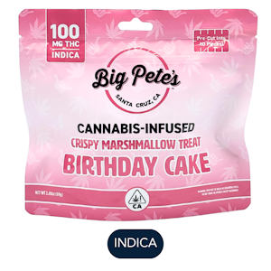 BIG PETE'S TREATS - Big Pete's - Birthday Cake - Indica - Marshmallow Treat - 100mg